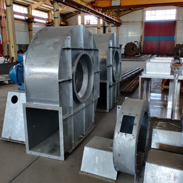 Centrifugal fan for compost tunnel