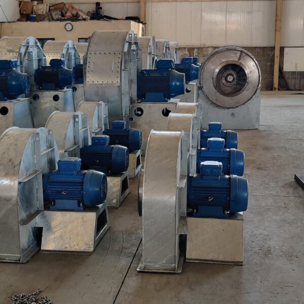Centrifugal fan for compost tunnel
