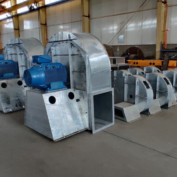 Centrifugal fan for compost tunnel