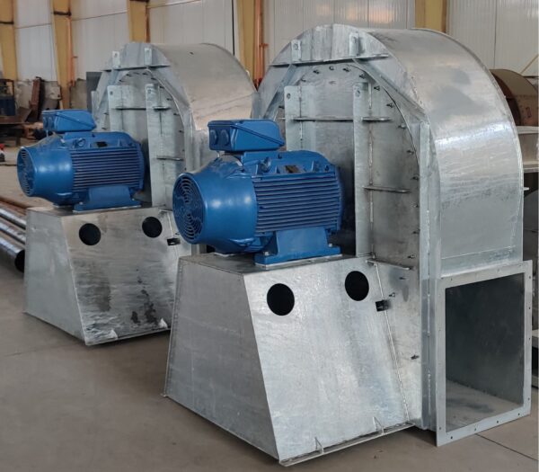 Centrifugal fan for compost tunnel