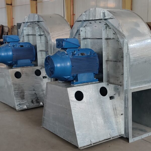 Centrifugal fan for compost tunnel